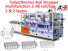Automatic Toilet Paper & Kitchen Towel Packing Machine | Multi-Function 2–48 Rolls Wrapper