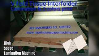 Laminated V Fold Towel Machine High Speed