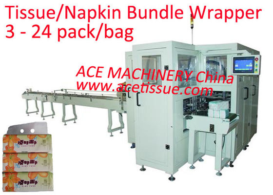 Fully Automatic Facial Tissue Packing Line Fault Tracked Napkin Packing Machine