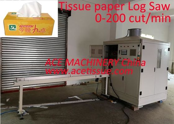 Double Lines Multifold Facial Tissue Cutting Machine Touch Screen