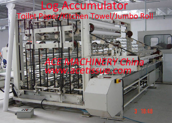 Fully Automatic Log Accumulator For Maxi Roll Tissue Diameter 250mm