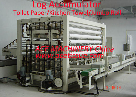 Automatic Industrial Roll Log Accumulator For Hand Roll Tissue Diameter 250mm