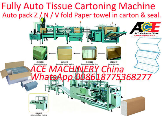 High Speed Carton Filling Sealing Tissue Paper Packing Equipment Offering Hot Melt Glue and Adhesive Tape for Packaging Workflow