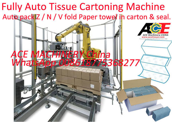 Paperboard Thickness 300–400g/m2 Tissue Paper Cartoning Packing Machine Featuring Custom Packing Format and 415V 50Hz Power Supply