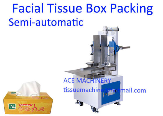 35 Box/Min Semi Auto Tissue Paper Packing Machine