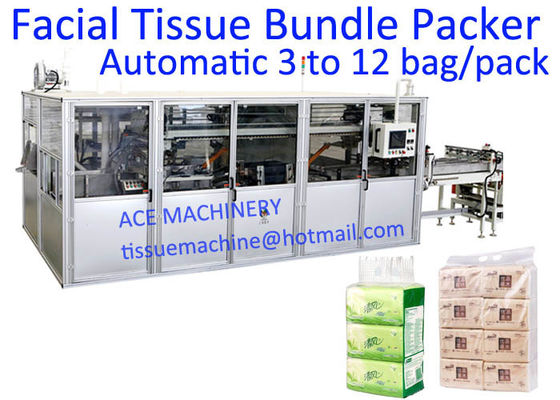 640mm 25 Bundle / Min Facial Tissue Paper Bundle Packing Machines