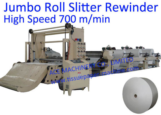 1950mm 700m/Min CE Tissue Paper Jumbo Roll Slitter Rewinder