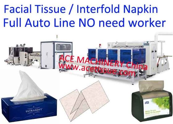 V Fold Hand Towel Machine With Auto Transfer To Paper Towel Packing Machine