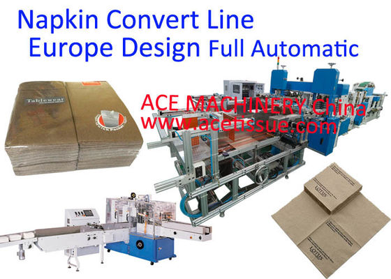Fully Automatic Non Woven Napkin Machine Production Line With Packaging Machine