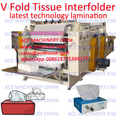 High Speed Automatic Interfolded Paper Towel Machine With Point To Point Lamination