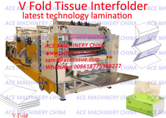 PLC Control Automatic Tissue Paper Cutting And Packing Machine With Lamination