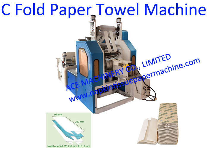Automatic C Fold Paper Towel Machine , C Fold Hand Towel Folding