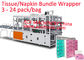 Facial Tissue Paper Napkin Packing Machine PE Bags Full Automatic PLC Control