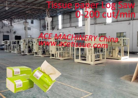 Fully Automatic Plc Tissue Paper Cutting Machine Speed 200 Cut Per Minute