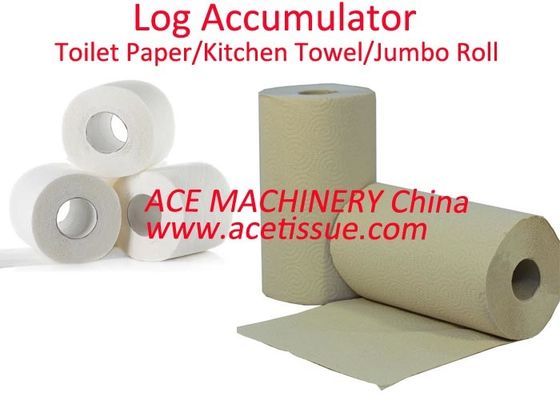 Fully Automatic Log Accumulator For Maxi Roll Tissue Diameter 250mm