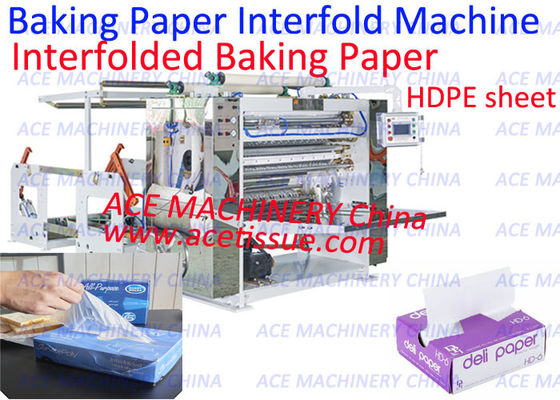 Automatic Interfolded Bakery Tissue Interfolder Machine To Make Waxed Deli Paper