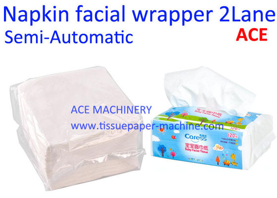 2 Lanes Head Semi Automatic Tissue Paper Packing Machine