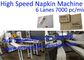 6 Lanes 5000 Sheet/Min 1/4 Folding Tissue Napkin Making Machine