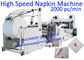 4 lines 3000 Pc/Min Two Heads Fold Napkin Tissue Paper Machine