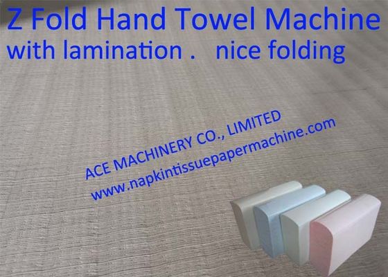 Automatic Z Fold Paper Towel Machine With Lamination Z Folding Hand Towel Machine With Lamination