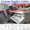 Four Decks Automatic Lunch Napkin Folding Machine 5200pc/min Beverage Napkin Machine