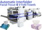 Rubber Embossing Full Automatic Facial Tissue Machine With Auto Transfer