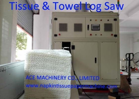 Interleaved Tissue Paper Automatic Log Saw Cutting Machine